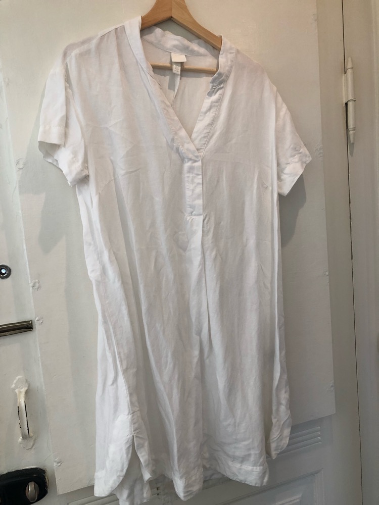 Hvid t-shirt kjole 