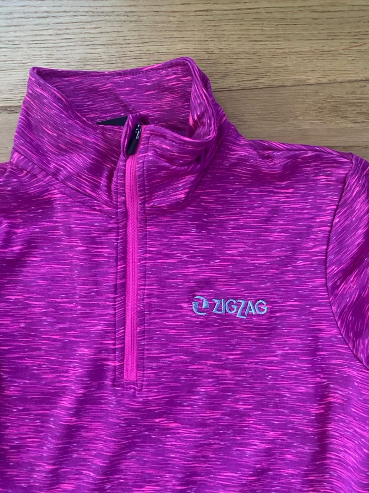 Zigzag treningsjakke rosa 8 år