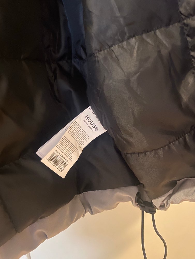 Miesten talvitakki harmaa koko S