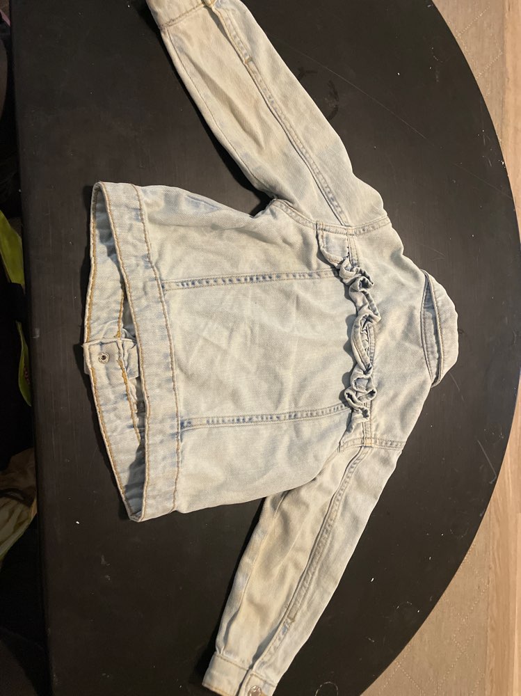 H&M vaalea farkkutakki 92