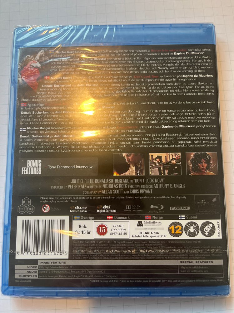 Don’t Look Now/Blu-Ray/muoveissa