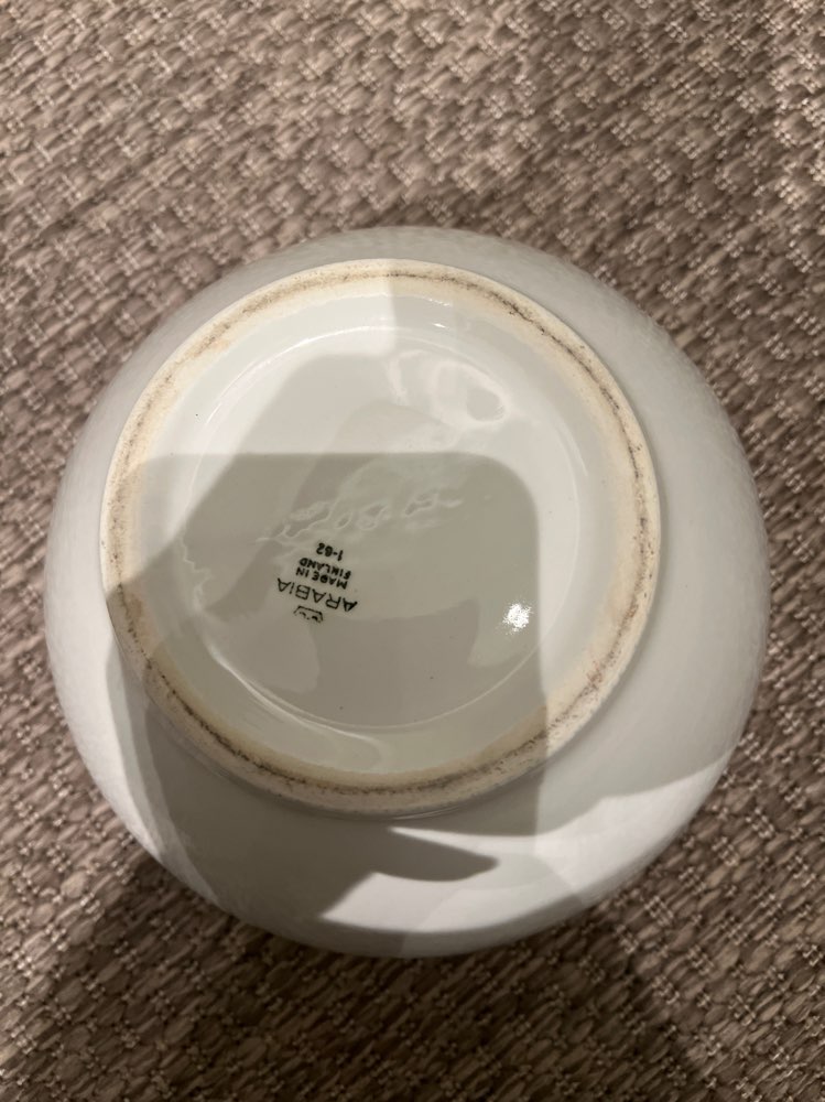 Arabia Pilkkumi kulho