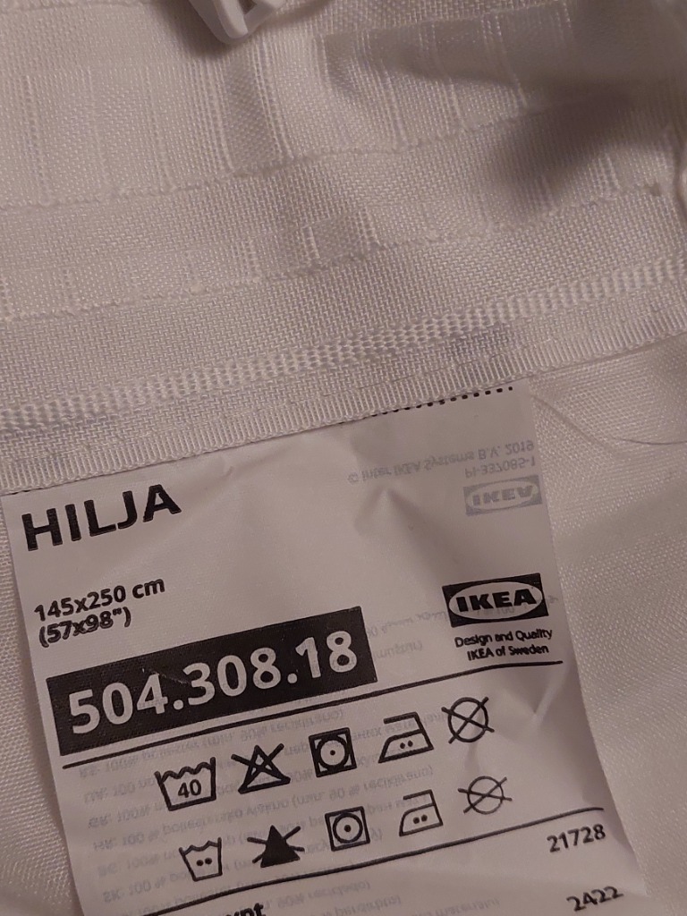 2 Hilja gardínur