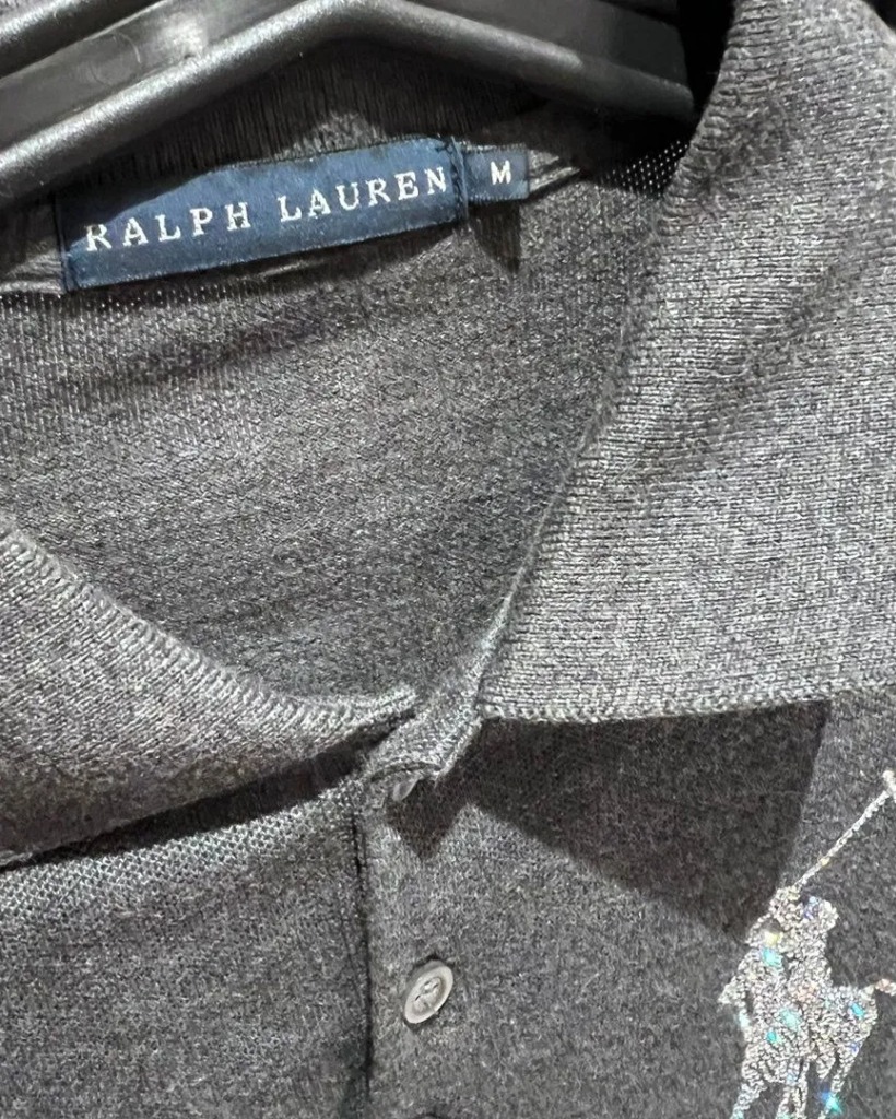 Ralph Lauren - Grå pologenser m/steiner