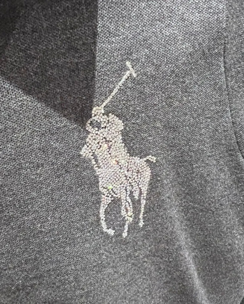 Ralph Lauren - Grå pologenser m/steiner