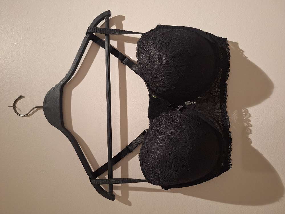 Brjóstahaldari blúndu svartur 38dd