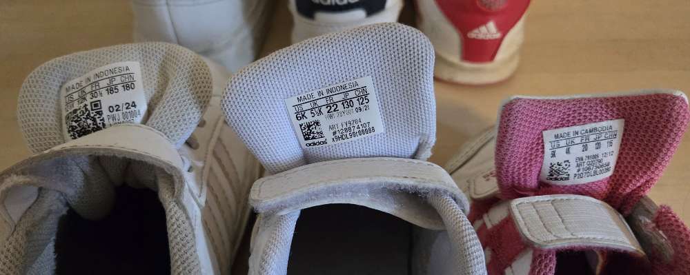 ADIDAS - stærð 30,5 - 22 og 20
