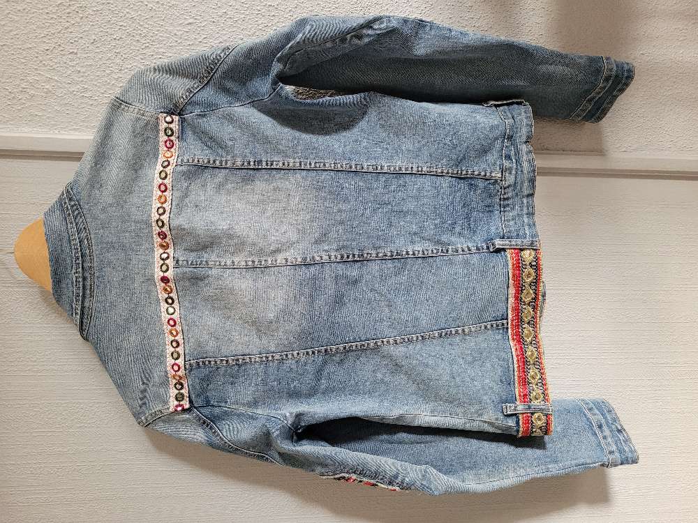 Jakke, denim lys, str S