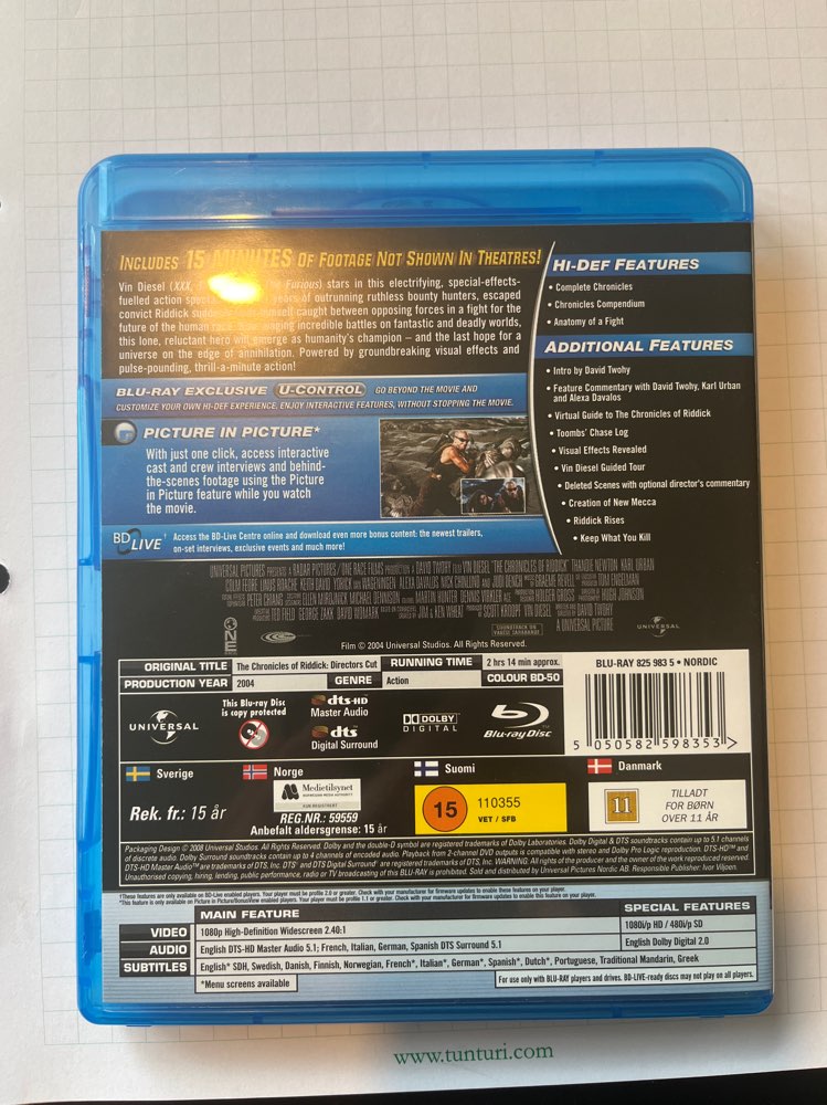 The Chronicles of Riddick/Blu-Ray