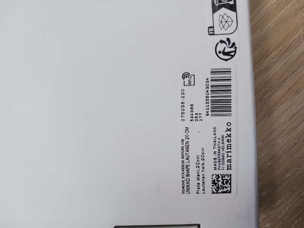 Marimekko unikko lautanen