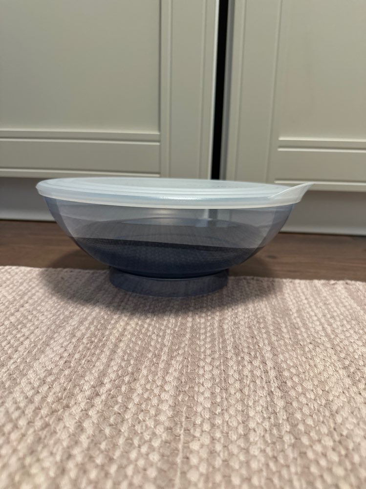 Sininen Tupperware astia + kansi 1,5L