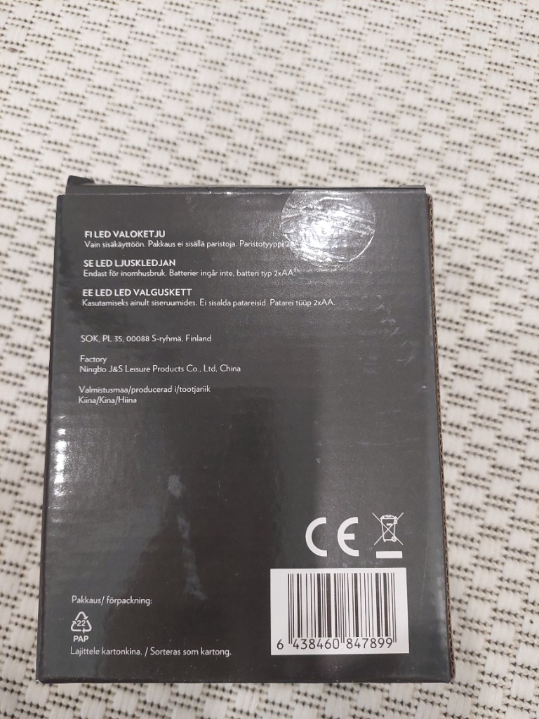 Led valoketju luuranko