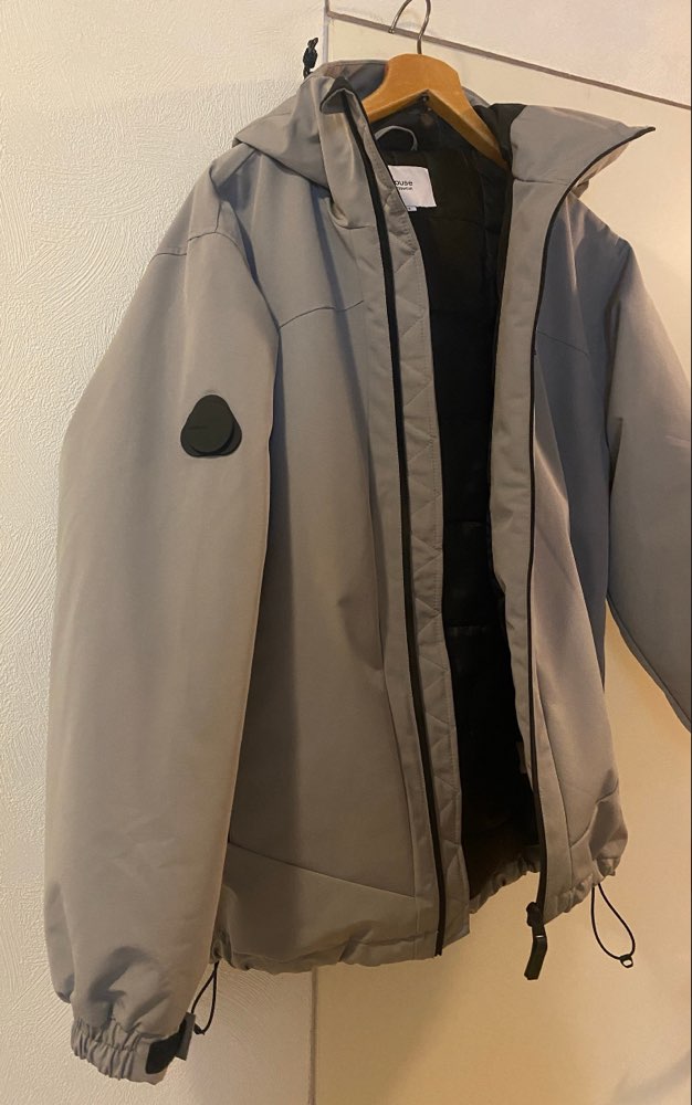 Miesten talvitakki harmaa koko S