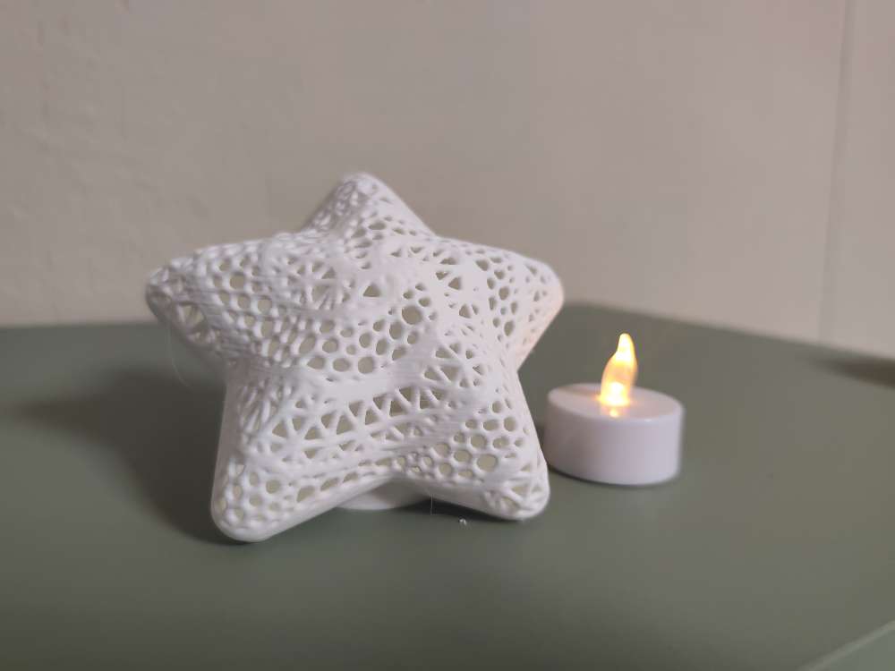 Glowing star white