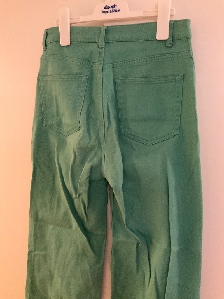 H&M vihreät farkut koko 38