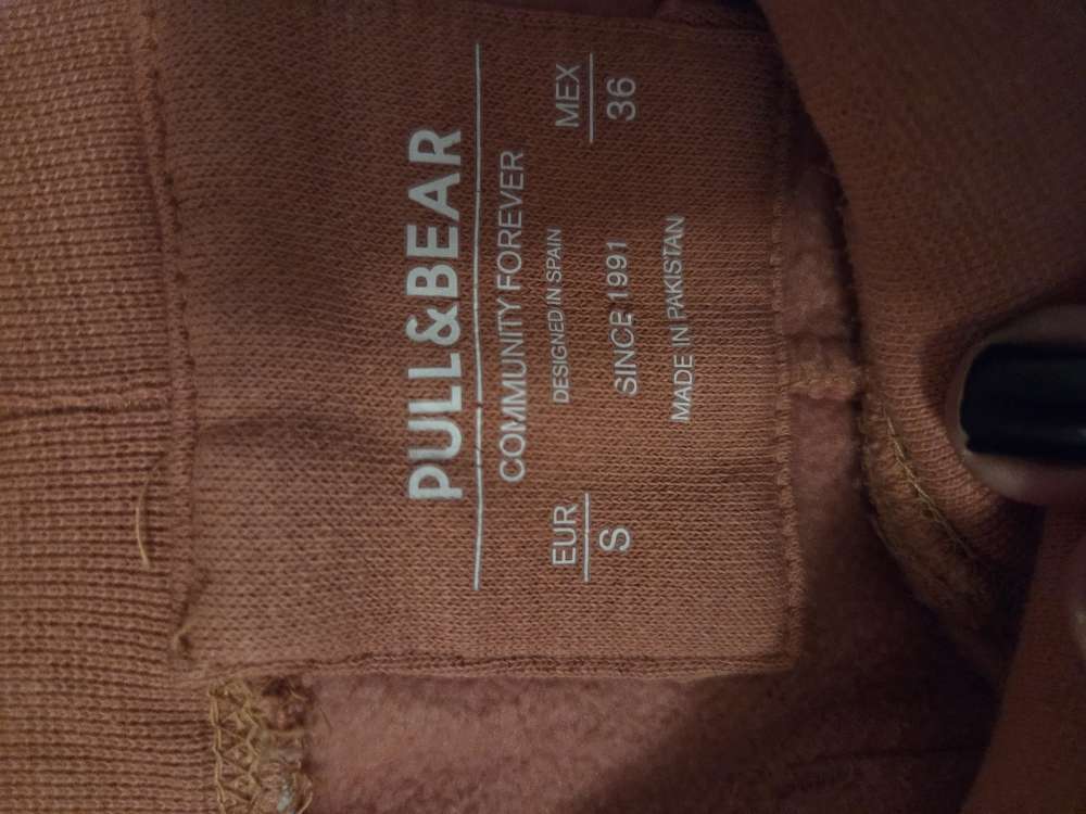 PULL&BEAR bleikar joggingbuxur - stærð S