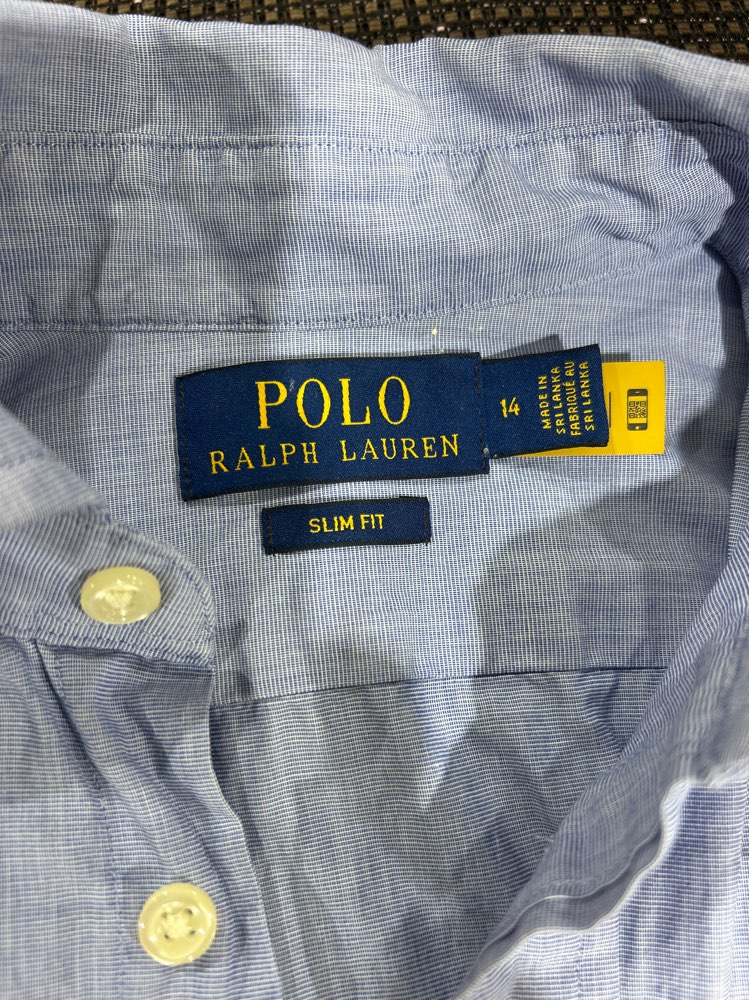 Lys blå Ralph Lauren skjorte str 14