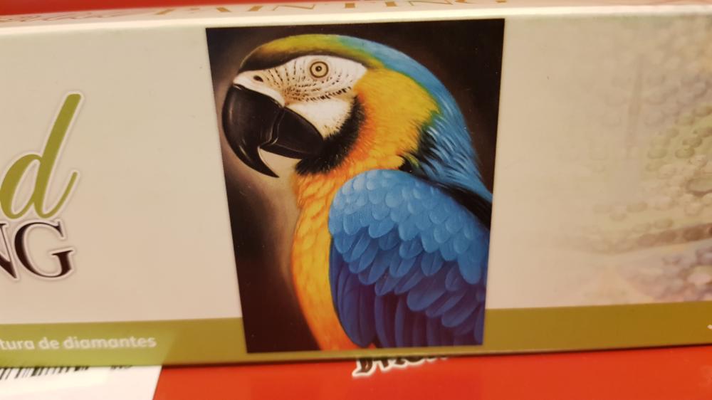 Diamond painting papagaai 