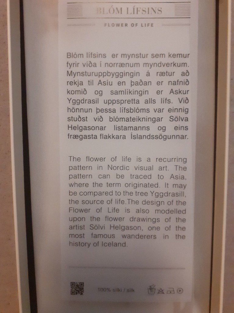 Silkislæða-Blóm lífsins