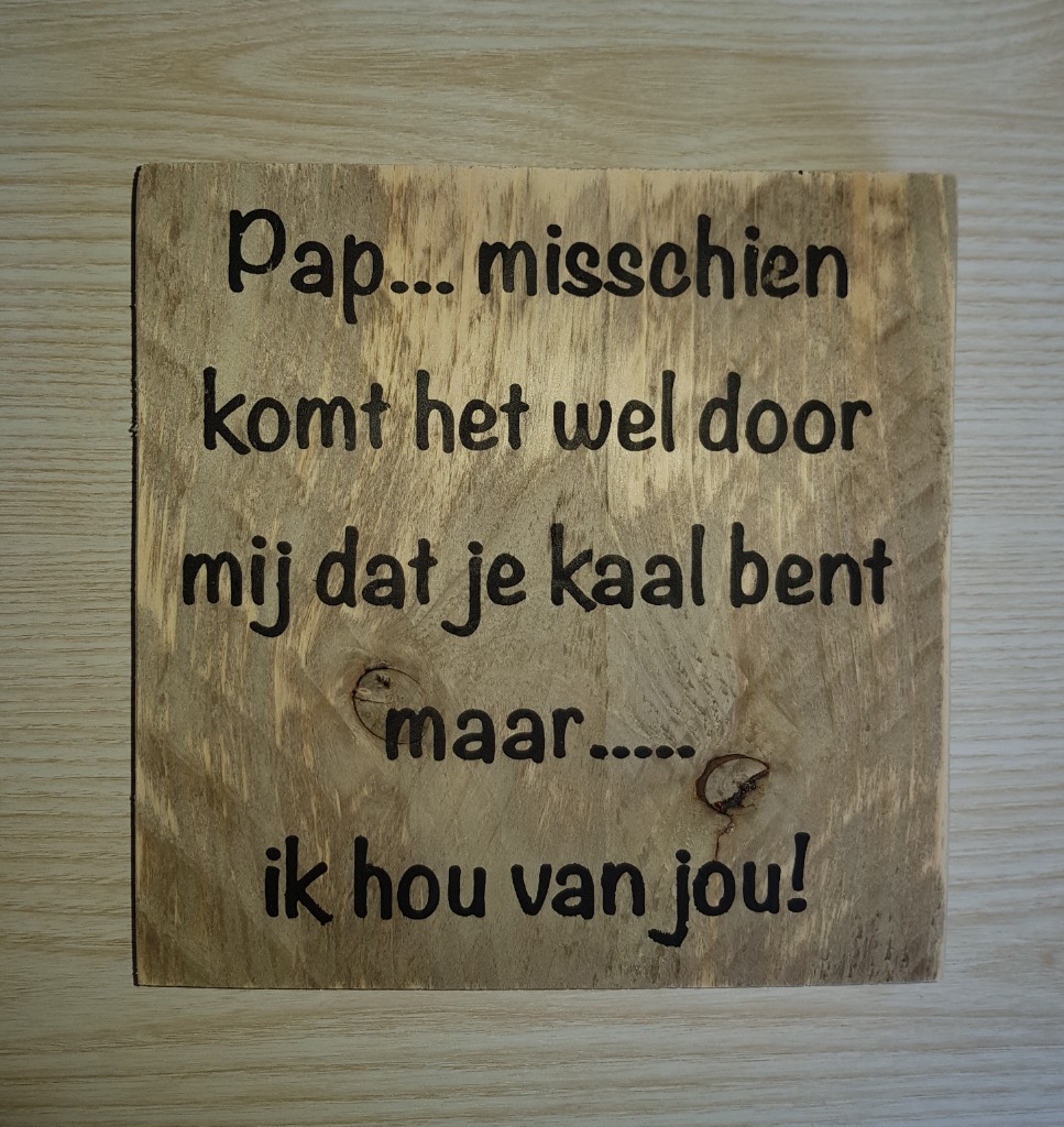 Plank Pap kaal