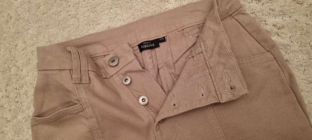 Beiget stretch-housut,  36