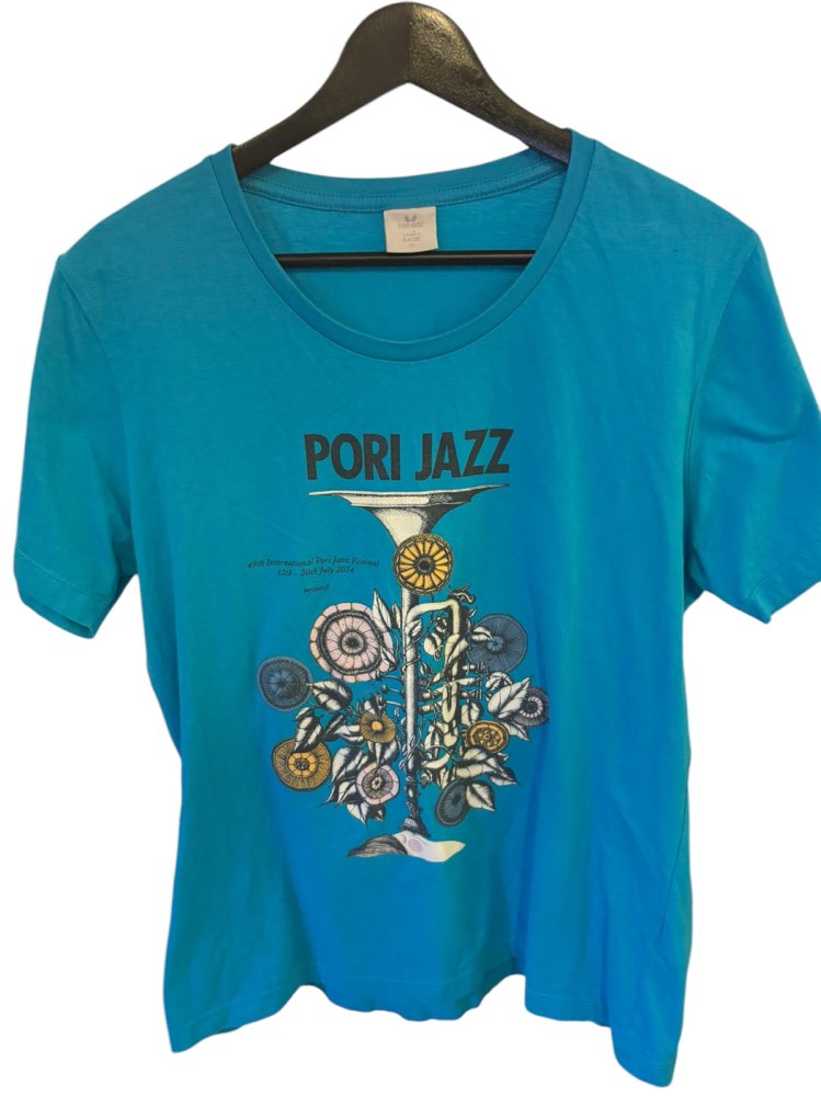 Sininen Pori jazz t-paita XL