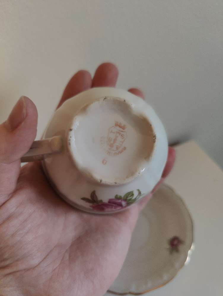 Ruusukuppi pienet ruusut + tassi