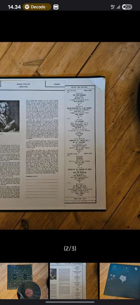 Vinyyli klassista musiikkia