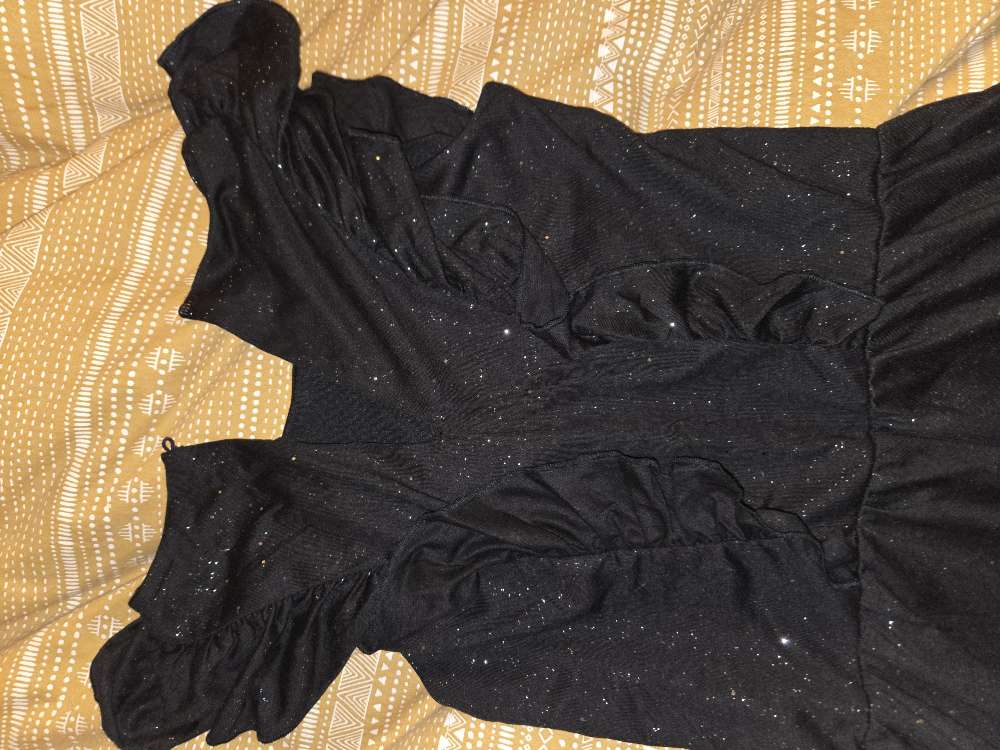 Samfestingur svart/silf st.158/164 13-14