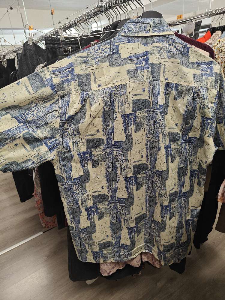 Pidoza vintage sinivalkoinen pusero, XL