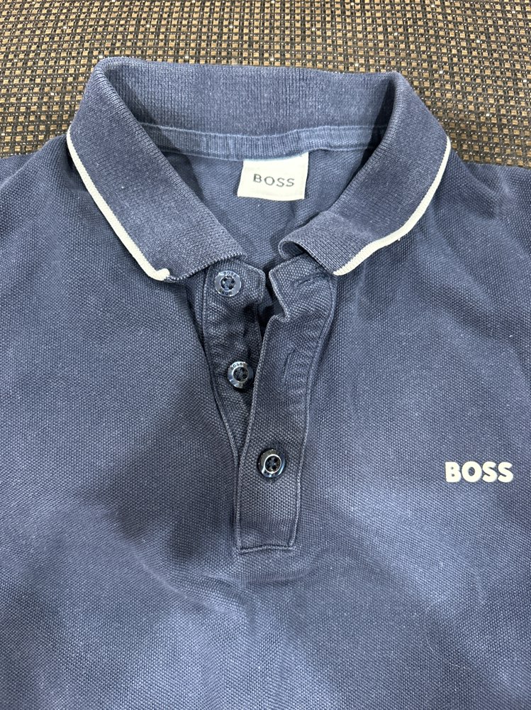 Mørk blå Pique Hugo boss str 12