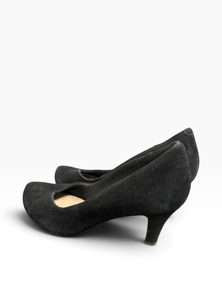 Clarks mustat korkokengät, 39/40