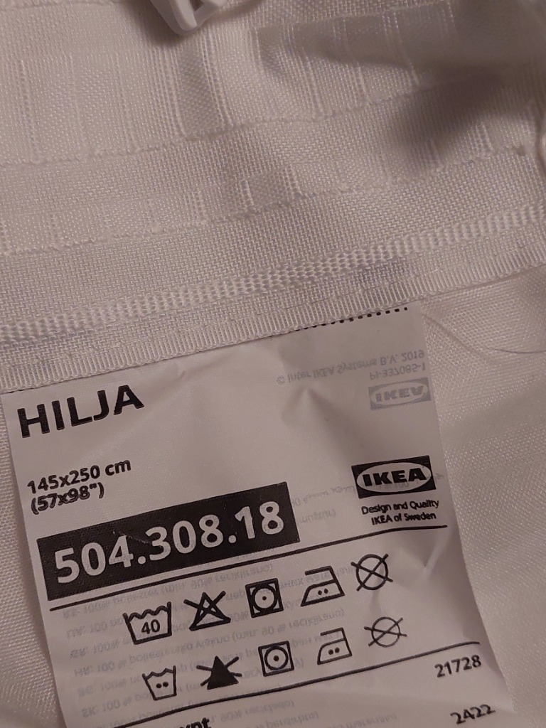 2 Hilja gardínur