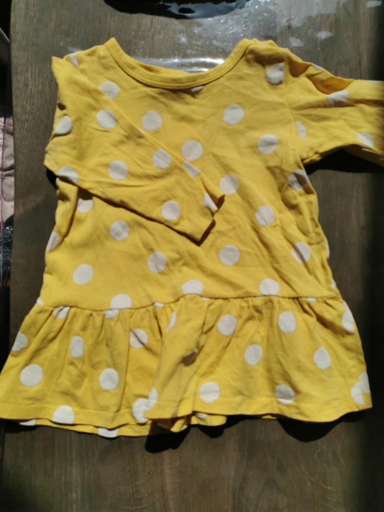 Hm gul kjole str 80