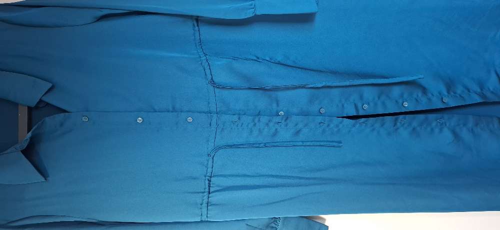 Vila st. 40 skyrtukjóll sæblár