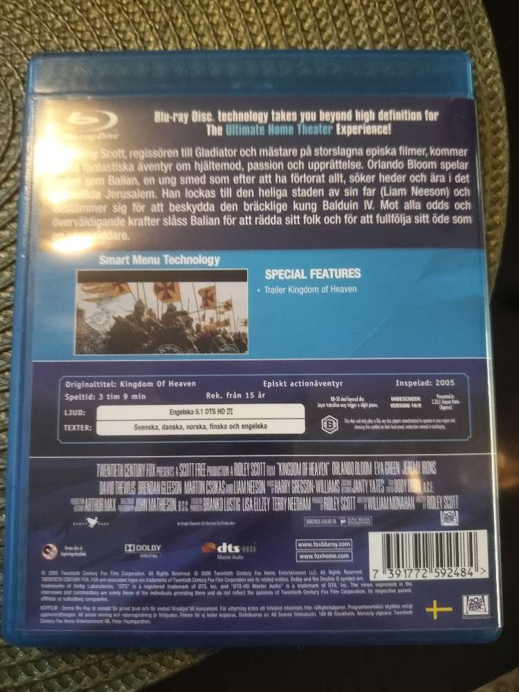 Kingdom of heaven blu-ray
