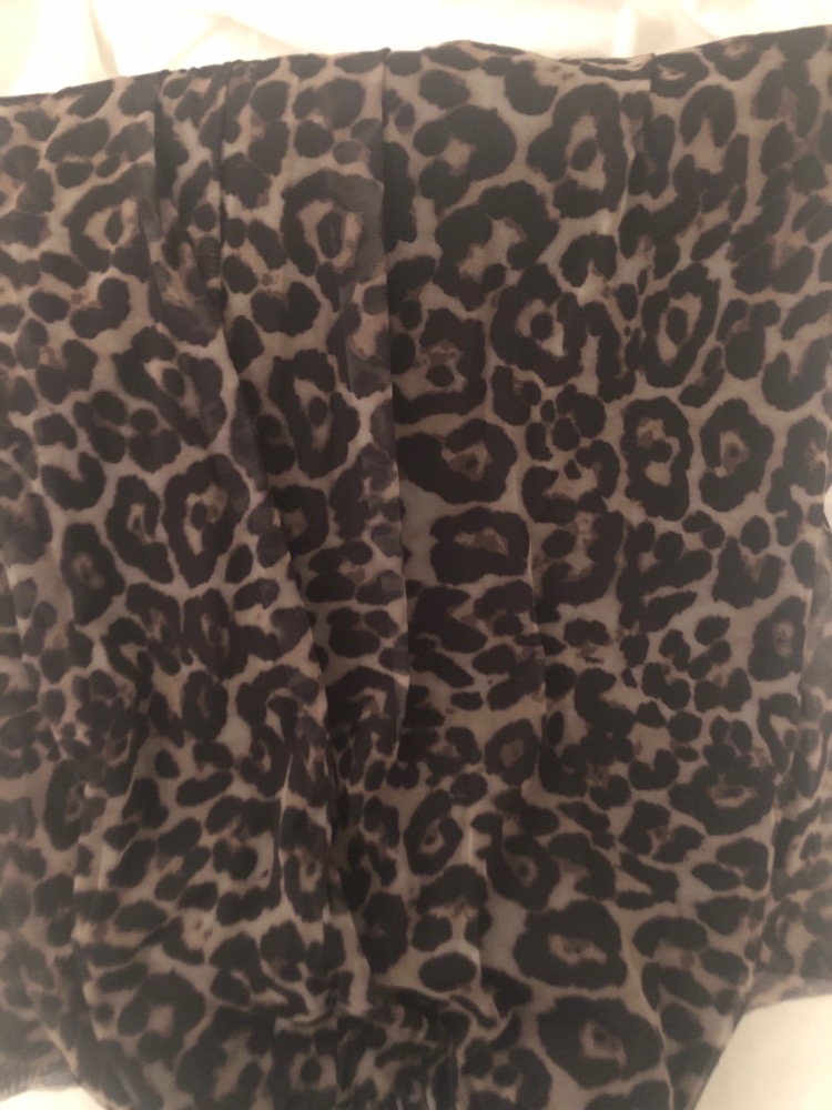 Lang leopard nederdel