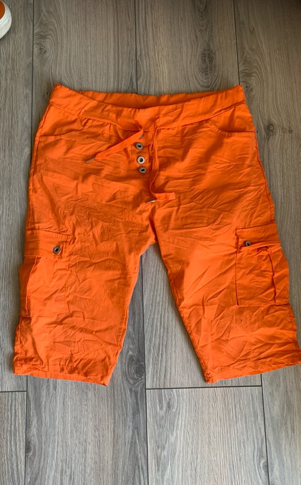 Pepper orange  knebukse Str XL