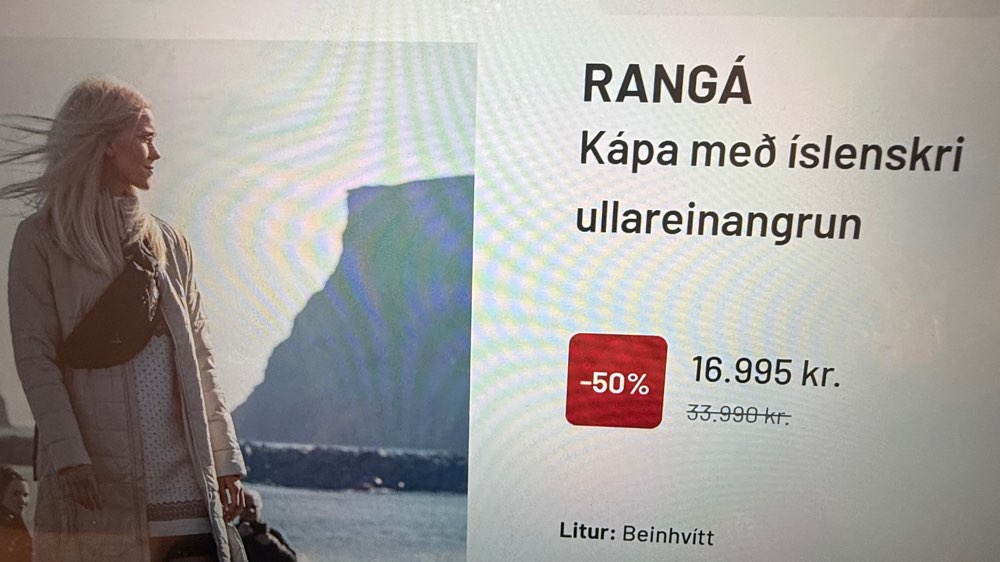 Kápa Rangá ullarfóðruð Icewear XL