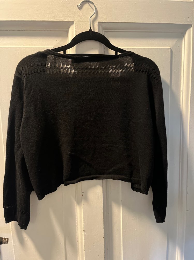 Tynn sort jakke, str L