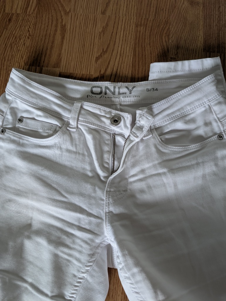 Only, valkoiset farkut, koko S/34