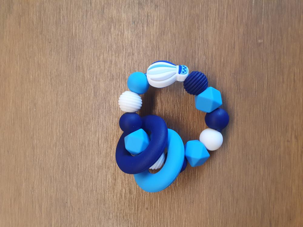 Bijtring (donut ringen) Blauw