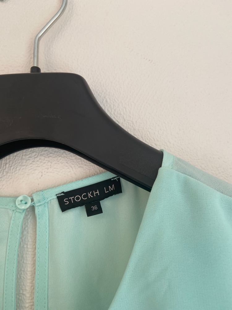 Grønn bluse topp str 36