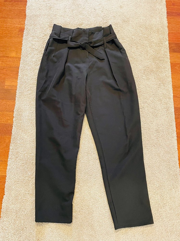 Draktar buxur með slaufubelti XL