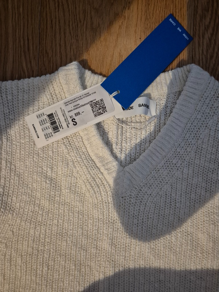 Samsø vest hvit, Ny!