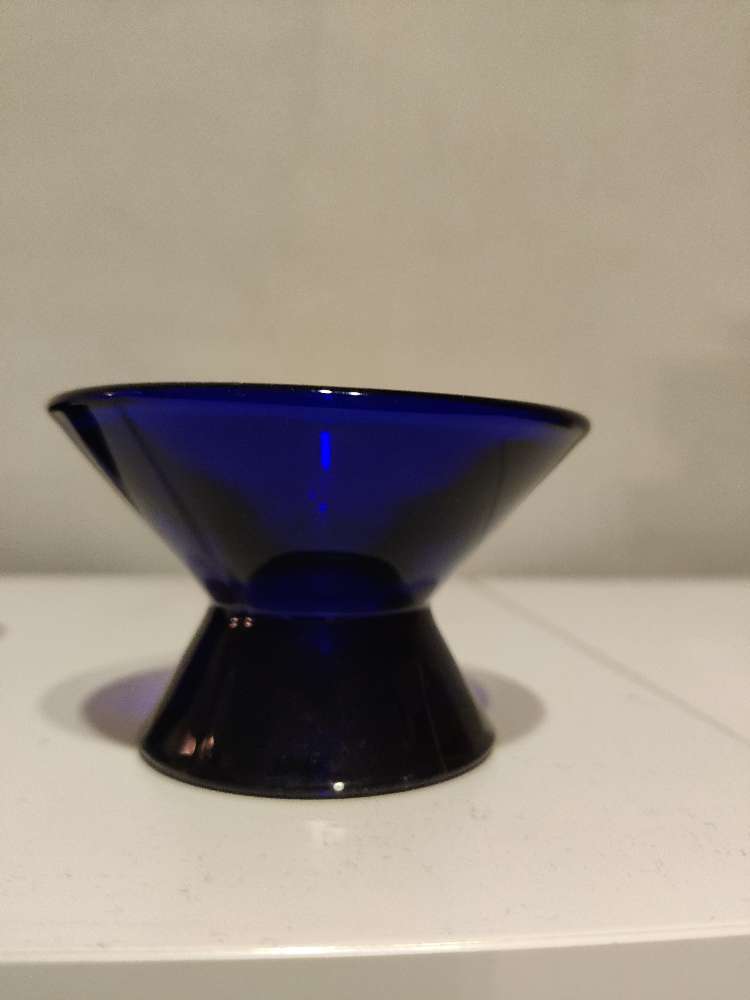 Iittala sininen kynttilänjalka 1