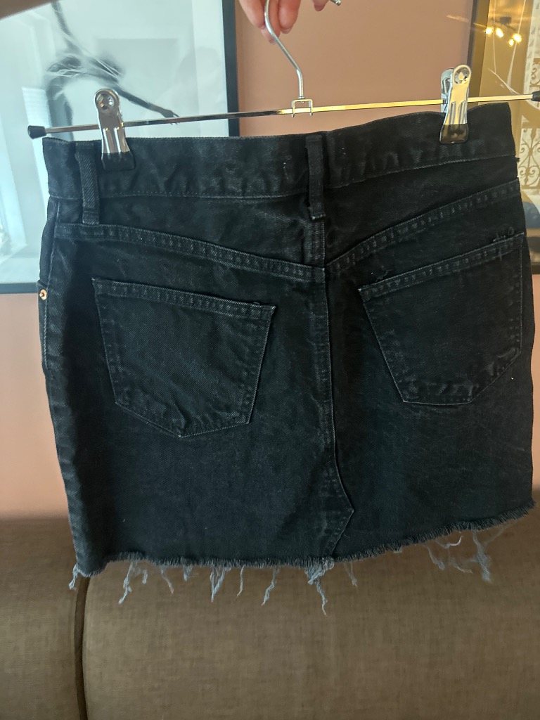 Gina Tricot svart jeans skjørt 38