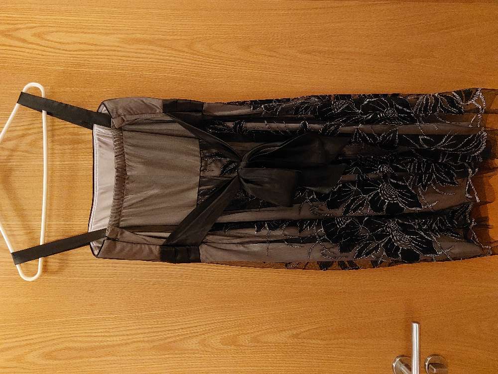 Grár glimmer kjóll st 14