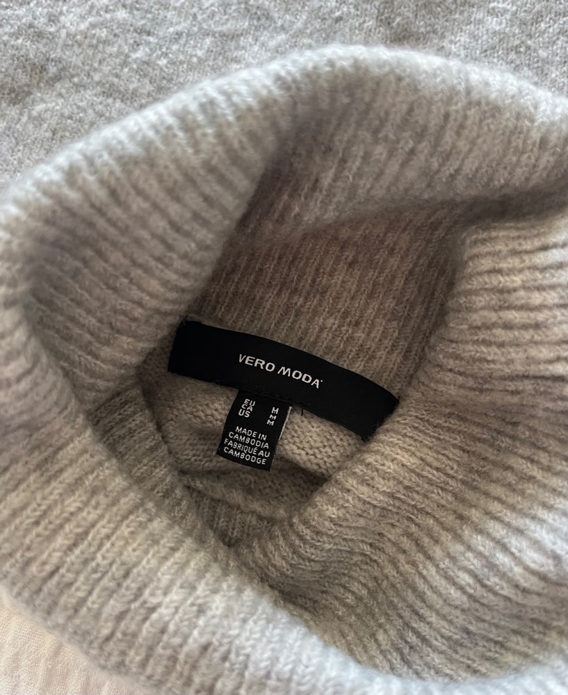 Kjole i ullblanding fra Vero Moda
