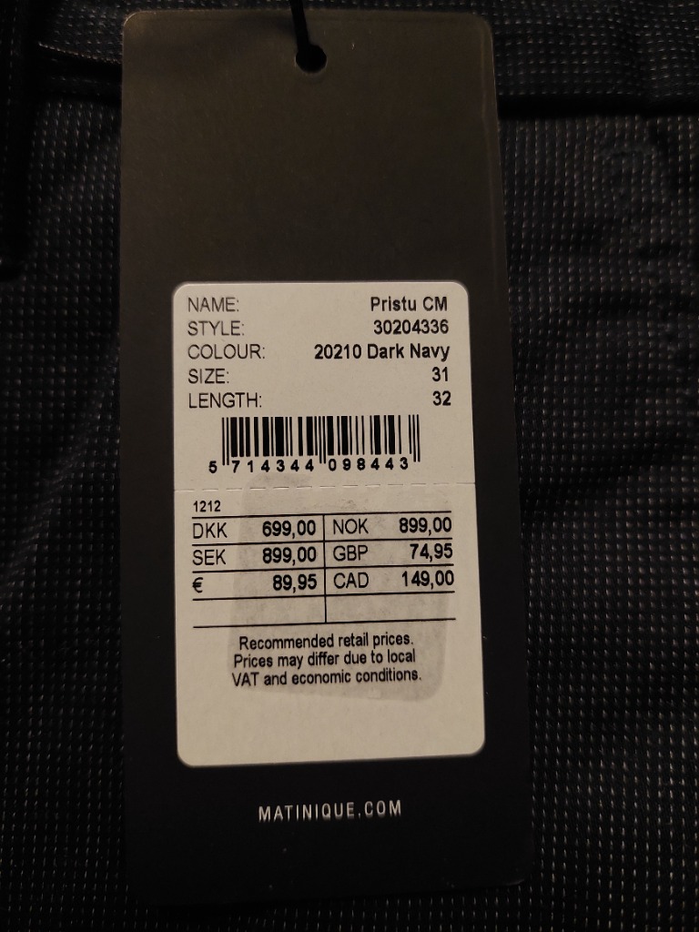 Nýjar Matinique buxur 31/32